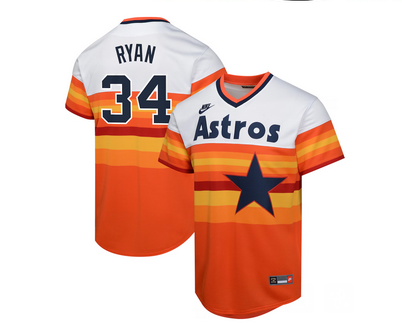 Youth 2025 Houston Astros #34 Ryan orange Nike MLB Jersey->youth mlb jersey->Youth Jersey